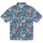 Oakland Athletics Hawaiian Shirt - Pineapple Bouquet | Moonbestprint