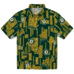 Oakland Athletics Hawaiian Shirt - Turtle Lines | Moonbestprint