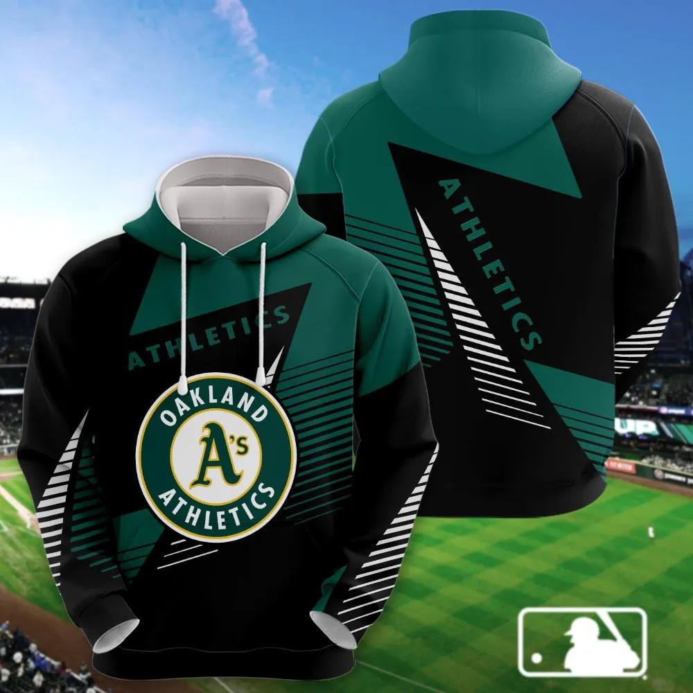 Oakland Athletics Printed MLB All Over Print Hoodie -Moonbestprint