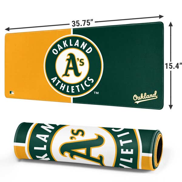 MLB Oakland Athletics Split Gaming Mouse Pad Moonbestprint