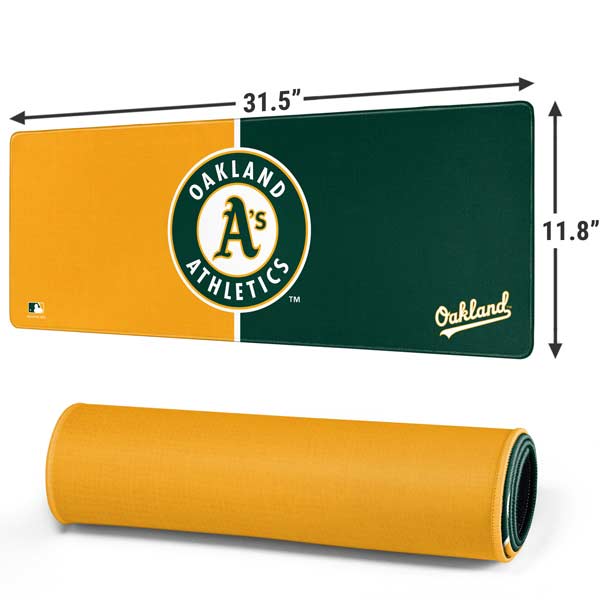 MLB Oakland Athletics Split Gaming Mouse Pad Moonbestprint