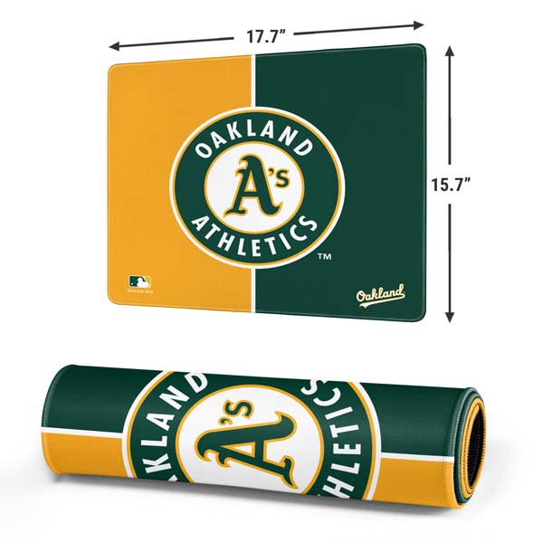 MLB Oakland Athletics Split Gaming Mouse Pad Moonbestprint