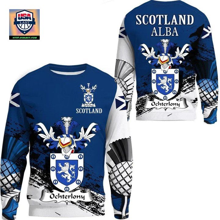 Ochterlony Scottish Family Crest Scotland Special Sweater A7 ? Usalast