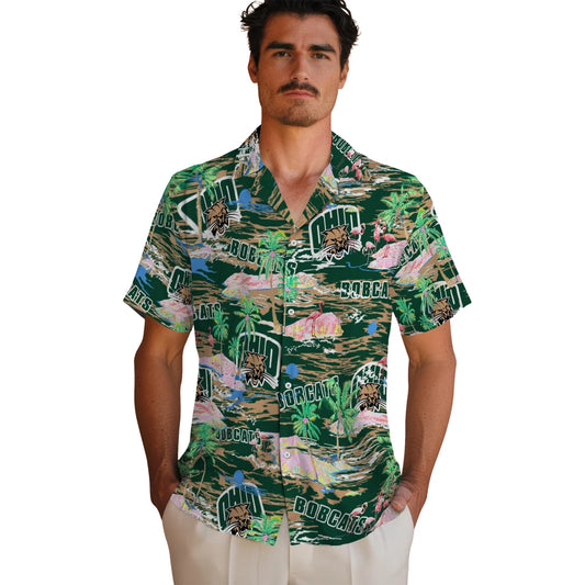 Ohio Bobcats Flamingo Retreat 2026 Hawaiian Shirt – Moonbestprint