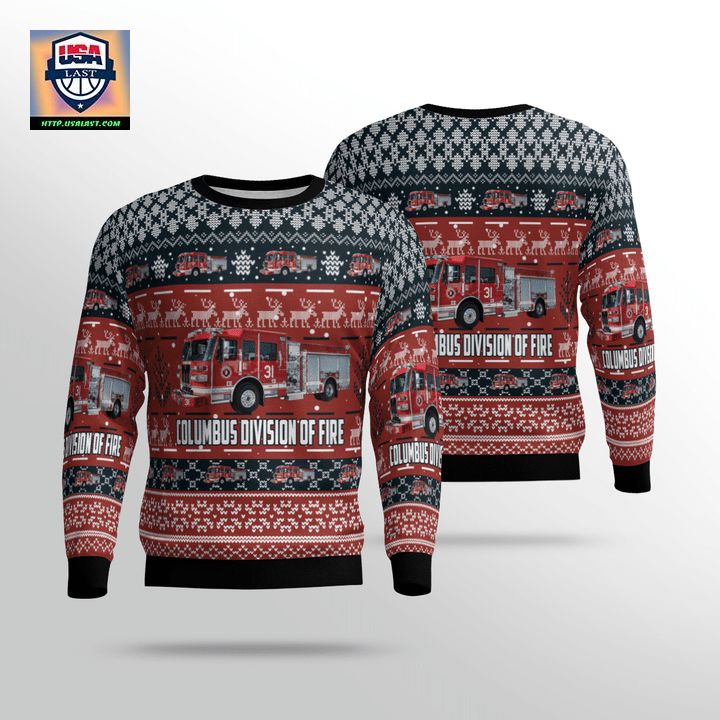Ohio Columbus Division Of Fire Sweater 3D ? Usalast