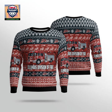 Ohio Columbus Division Of Fire Sweater 3D ? Usalast