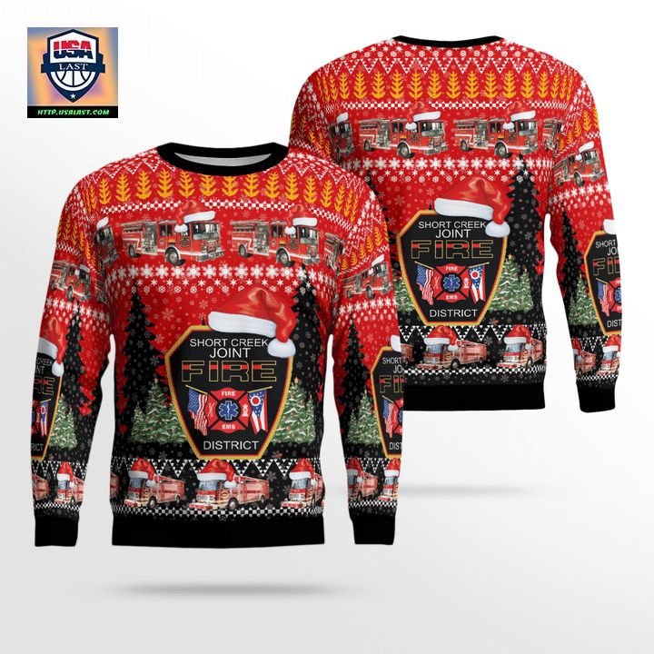 Ohio Short Creek Joint Fire District Christmas Sweater 3D ? Usalast