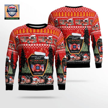 Ohio Short Creek Joint Fire District Christmas Sweater 3D ? Usalast