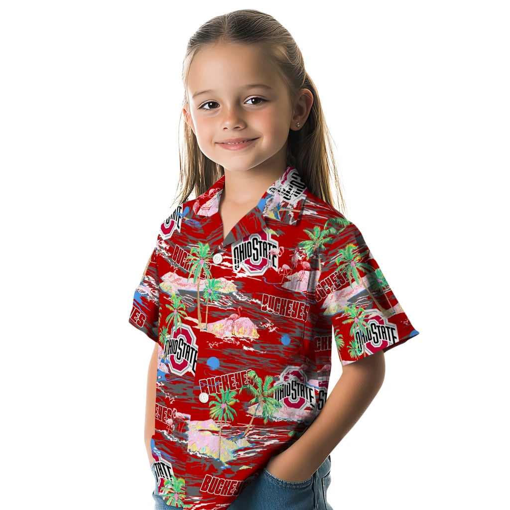 Ohio State Buckeyes Flamingo Retreat 2026 Hawaiian Shirt – Moonbestprint