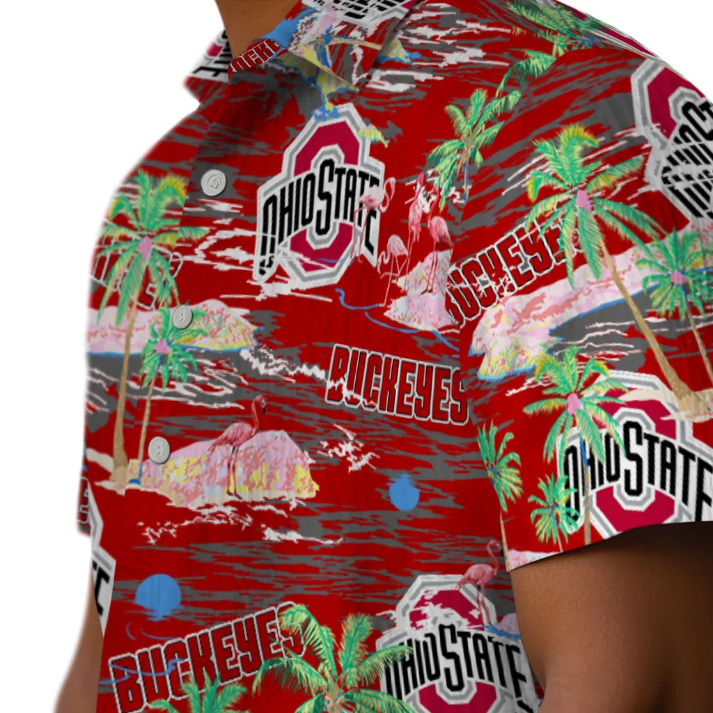 Ohio State Buckeyes Flamingo Retreat 2026 Hawaiian Shirt – Moonbestprint