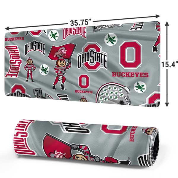 Ohio State University Pattern Gaming Mouse Pad Moonbestprint