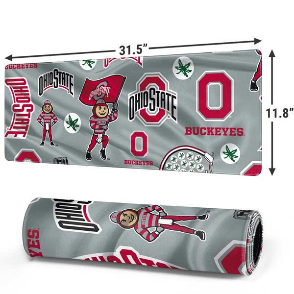 Ohio State University Pattern Gaming Mouse Pad Moonbestprint