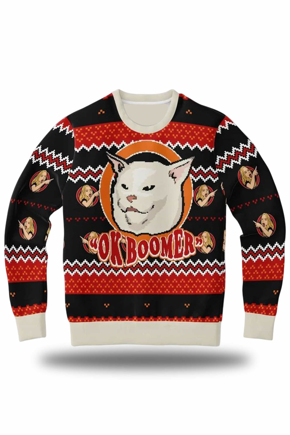 Ok Boomer Funny Meme Ugly Christmas Sweater 2025 – Moonbestprint