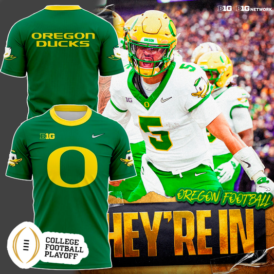 Oregon Ducks - They're in CFB Playoff 2025 T-Shirt | LS62 Moonbestprint