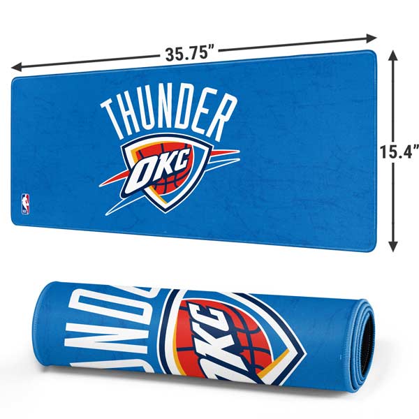 NBA OKC Thunder Distressed Gaming Mouse Pad Moonbestprint