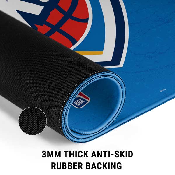 NBA OKC Thunder Distressed Gaming Mouse Pad Moonbestprint