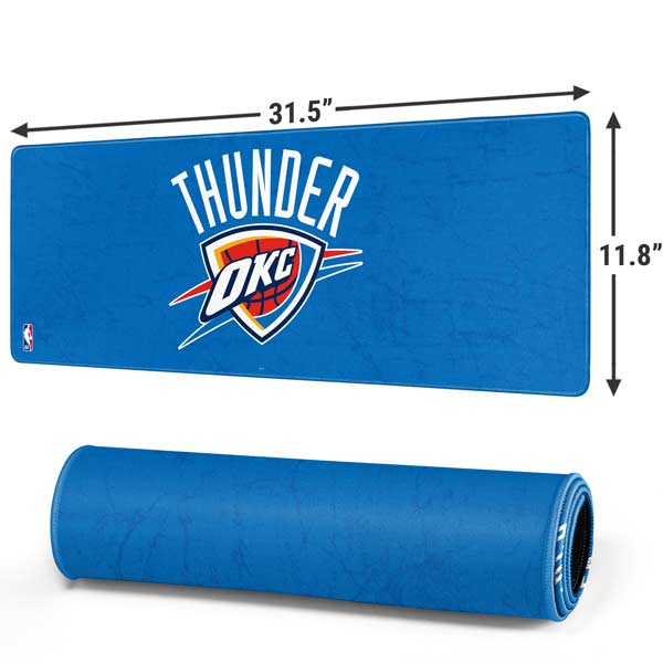 NBA OKC Thunder Distressed Gaming Mouse Pad Moonbestprint