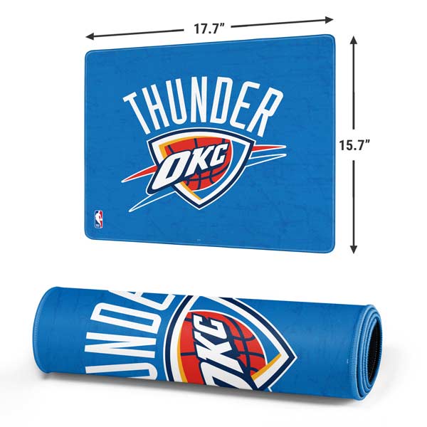 NBA OKC Thunder Distressed Gaming Mouse Pad Moonbestprint