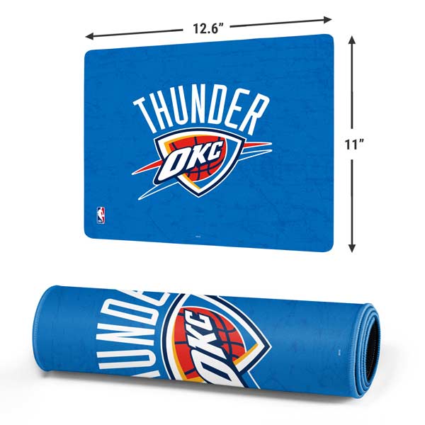 NBA OKC Thunder Distressed Gaming Mouse Pad Moonbestprint