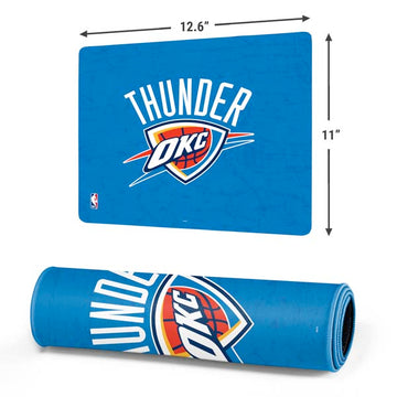NBA OKC Thunder Distressed Gaming Mouse Pad Moonbestprint