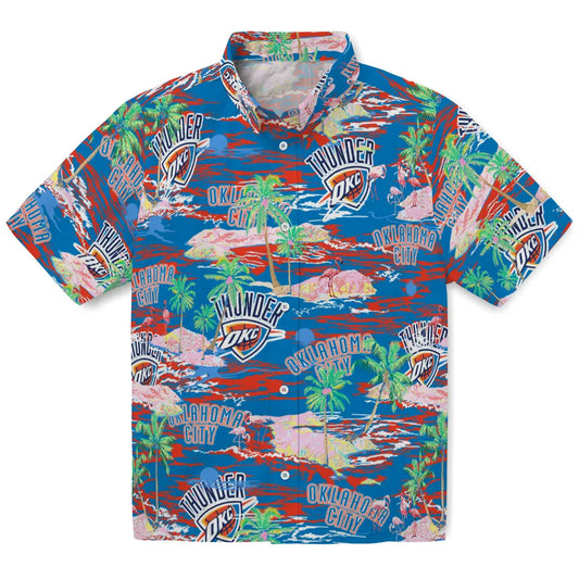 Oklahoma City Thunder Flamingo Retreat 2026 Hawaiian Shirt – Moonbestprint