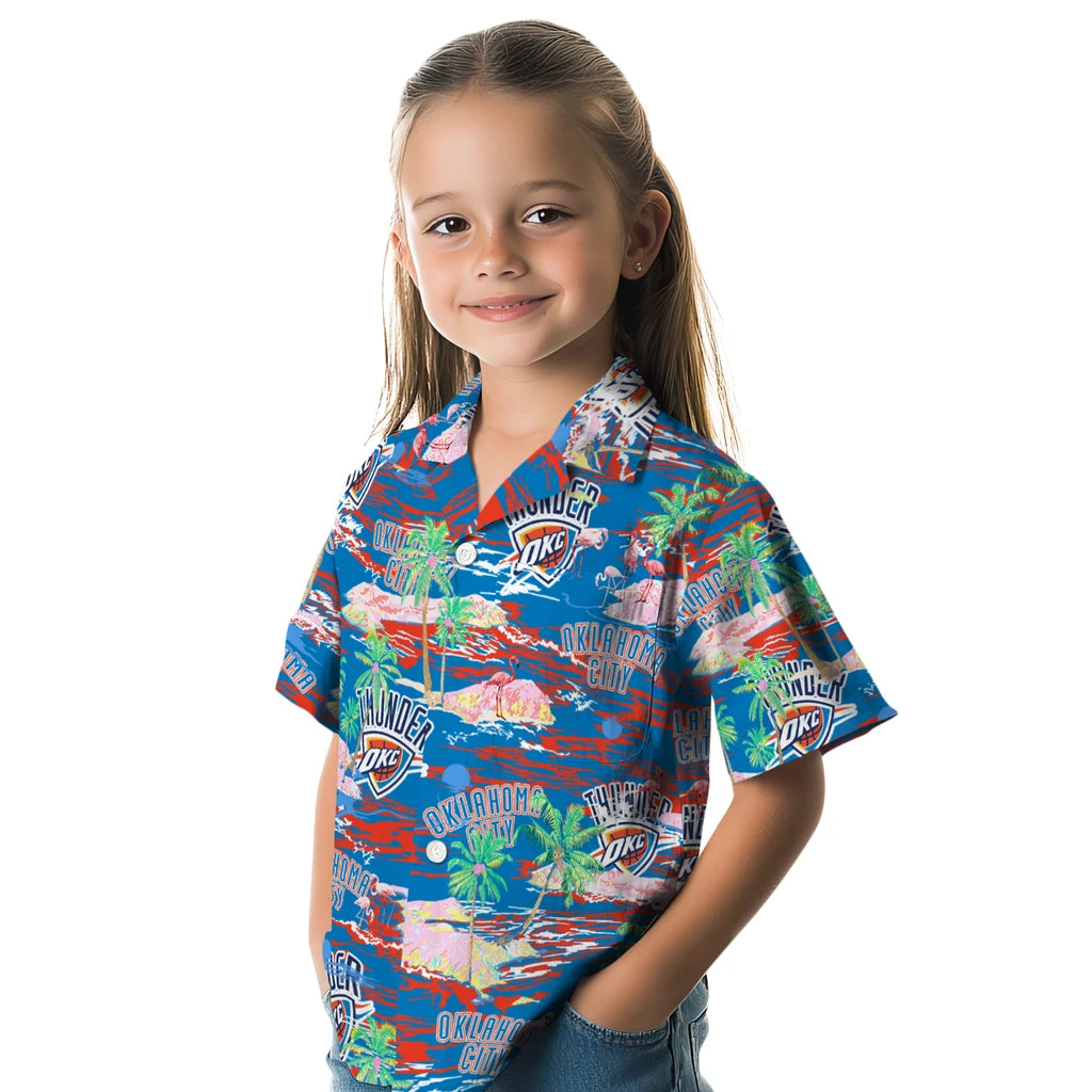 Oklahoma City Thunder Flamingo Retreat 2026 Hawaiian Shirt – Moonbestprint