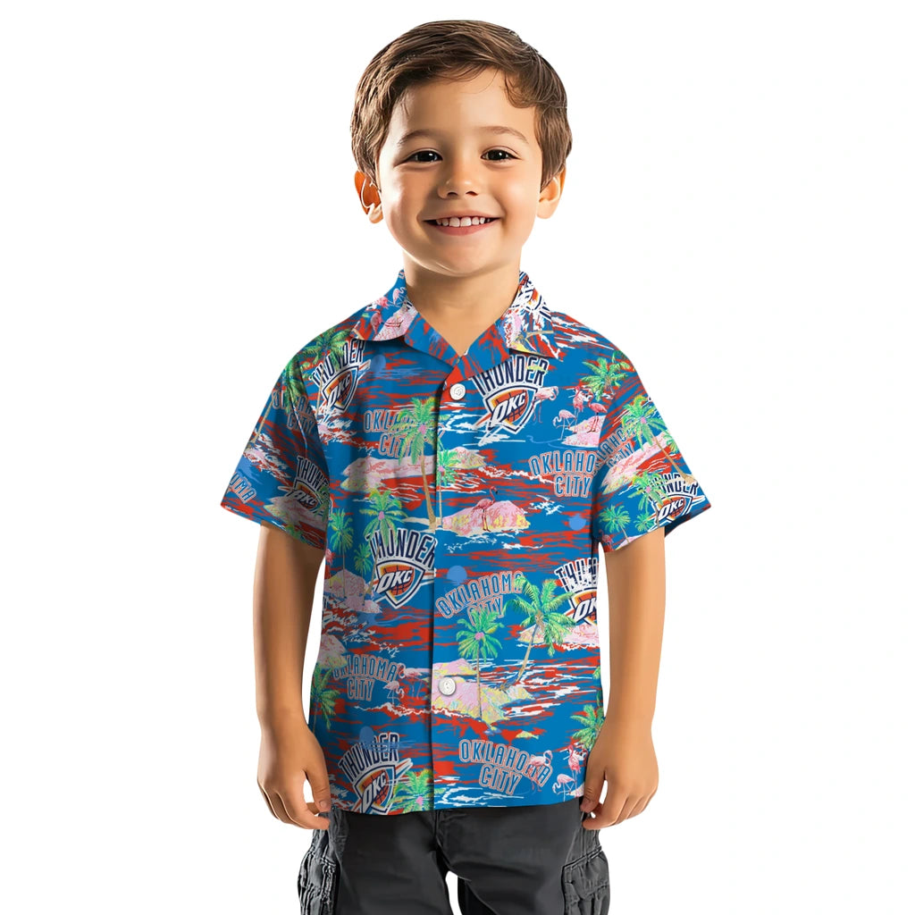 Oklahoma City Thunder Flamingo Retreat 2026 Hawaiian Shirt – Moonbestprint