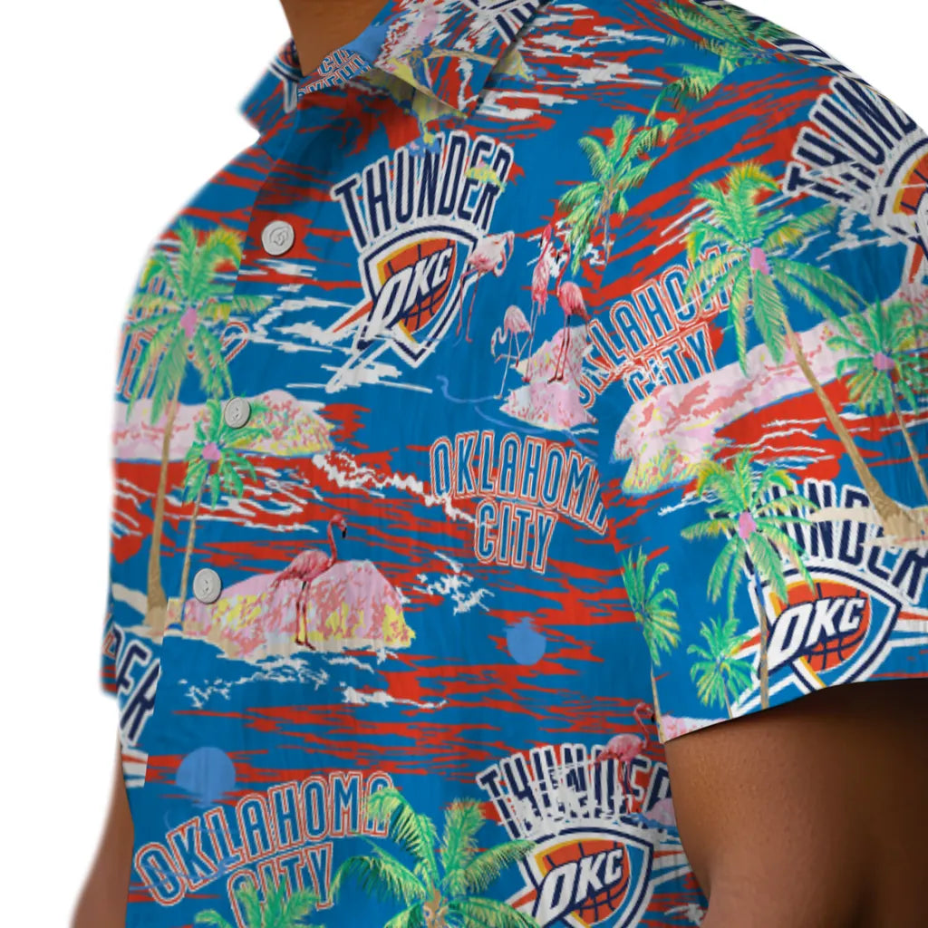 Oklahoma City Thunder Flamingo Retreat 2026 Hawaiian Shirt – Moonbestprint