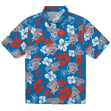 Oklahoma City Thunder Hibiscus Bloom Hawaiian Shirt – Moonbestprint