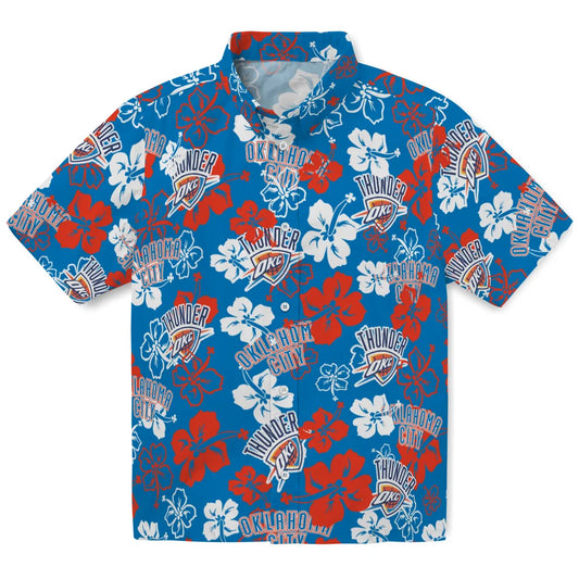 Oklahoma City Thunder Hibiscus Bloom Hawaiian Shirt – Moonbestprint