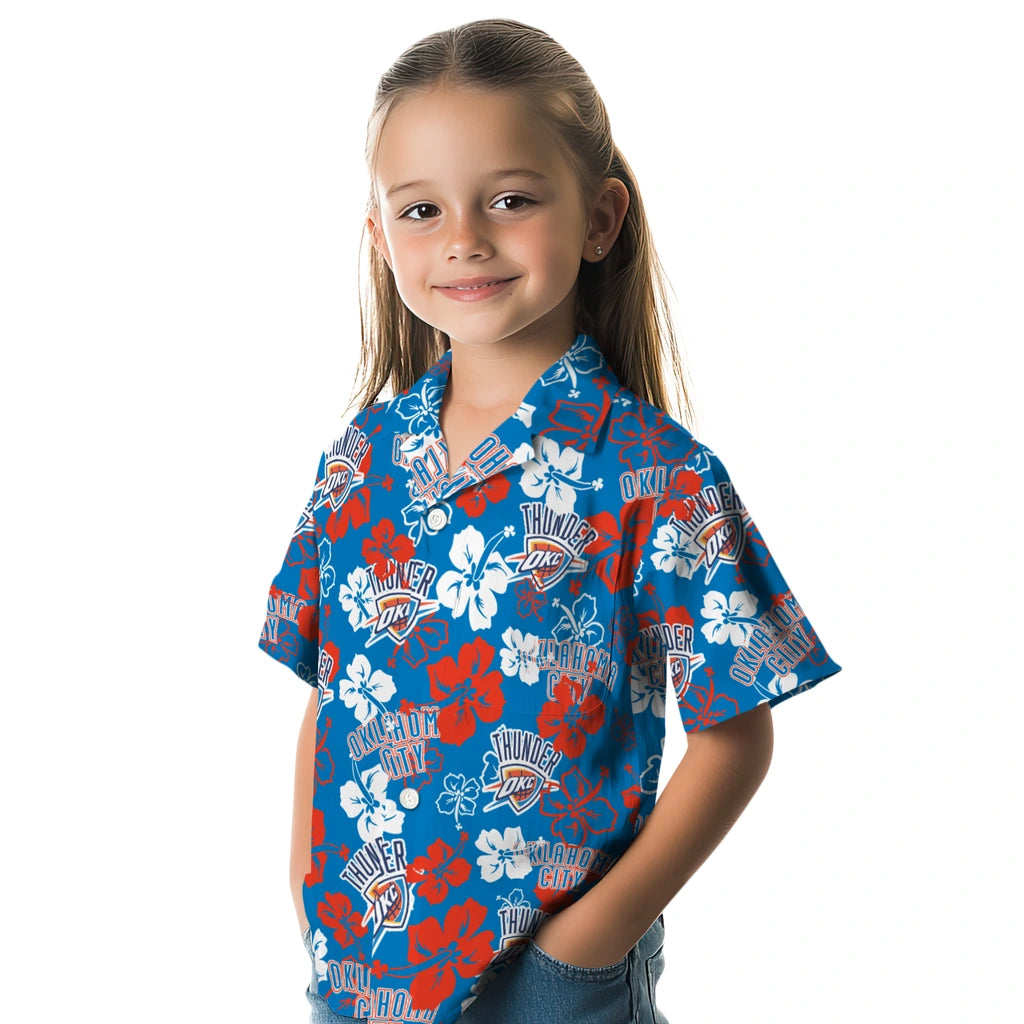Oklahoma City Thunder Hibiscus Bloom Hawaiian Shirt – Moonbestprint