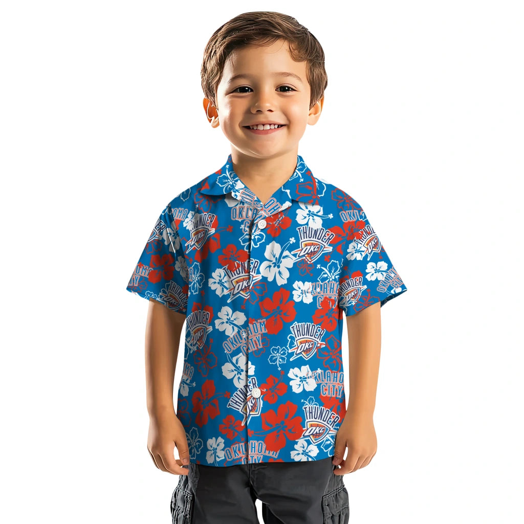 Oklahoma City Thunder Hibiscus Bloom Hawaiian Shirt – Moonbestprint