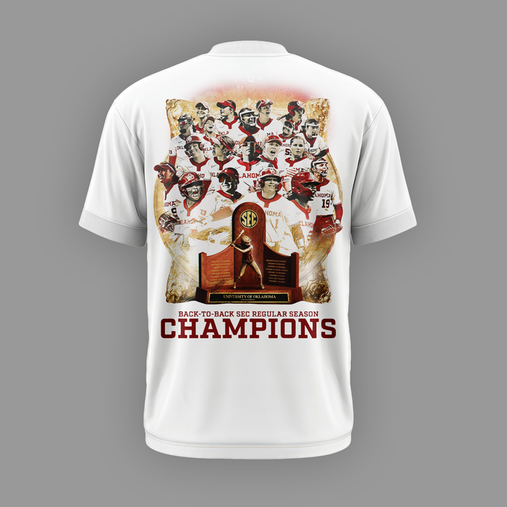 Oklahoma Softball Back-to-Back SEC Regular Season Champs 2026 - Tshirt | TM39 Moonbestprint