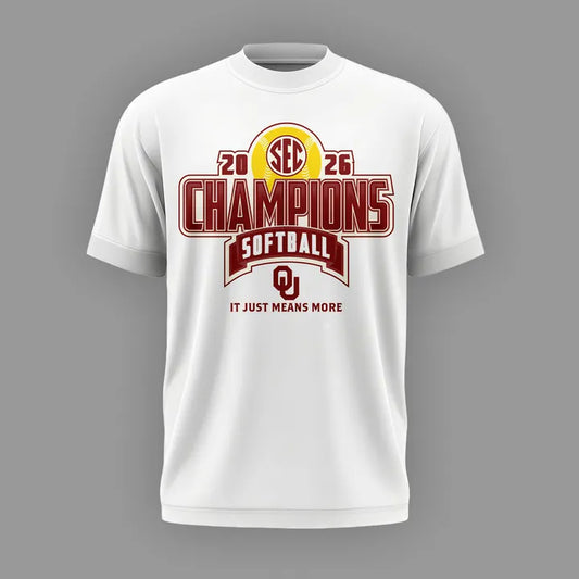 Oklahoma Softball Back-to-Back SEC Regular Season Champs 2026 - Tshirt | TM39 Moonbestprint
