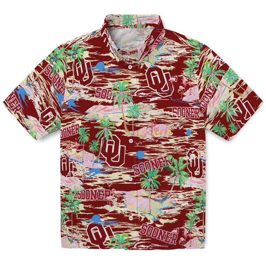 Oklahoma Sooners Flamingo Retreat 2026 Hawaiian Shirt – Moonbestprint