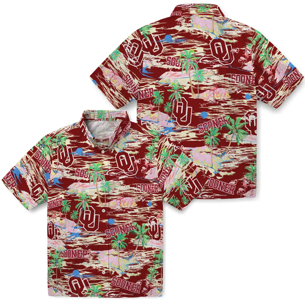Oklahoma Sooners Flamingo Retreat 2026 Hawaiian Shirt – Moonbestprint