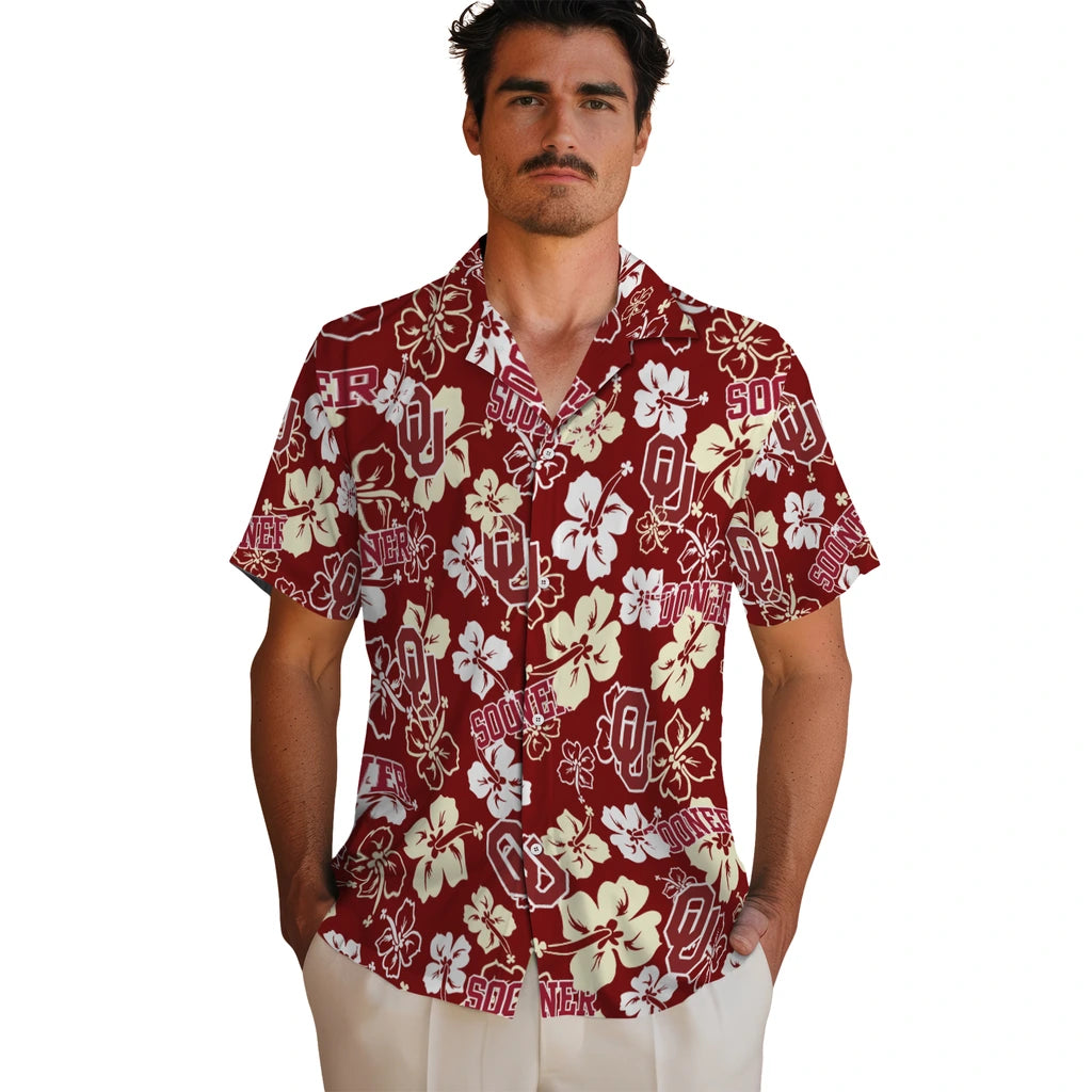 Oklahoma Sooners Hibiscus Bloom Hawaiian Shirt – Moonbestprint