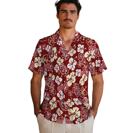 Oklahoma Sooners Hibiscus Bloom Hawaiian Shirt – Moonbestprint
