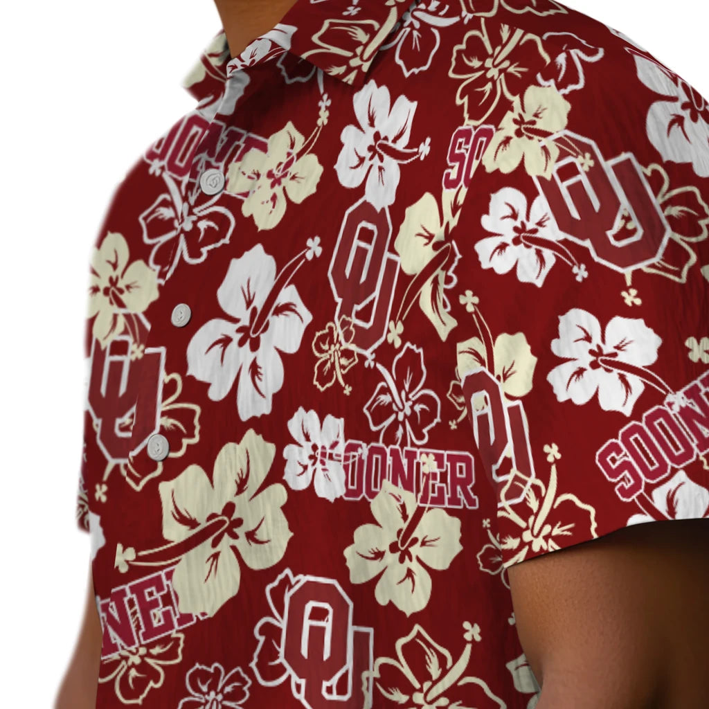 Oklahoma Sooners Hibiscus Bloom Hawaiian Shirt – Moonbestprint