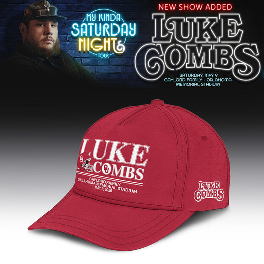 Oklahoma Sooners x Luke Combs "My Kinda Saturday Night Tour 2026" Limited Edition T-shirt | LU47 Moonbestprint
