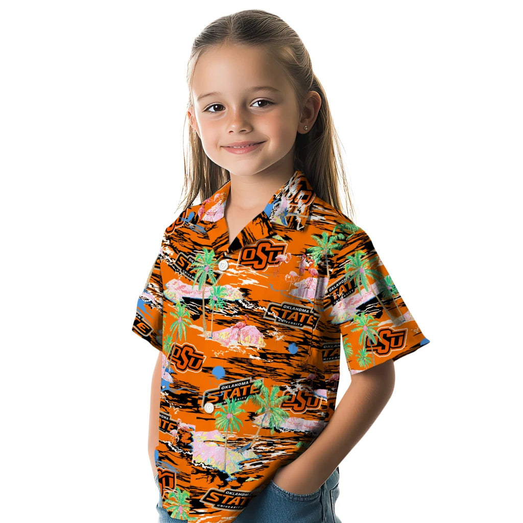 Oklahoma State Cowboys Flamingo Retreat 2026 Hawaiian Shirt – Moonbestprint