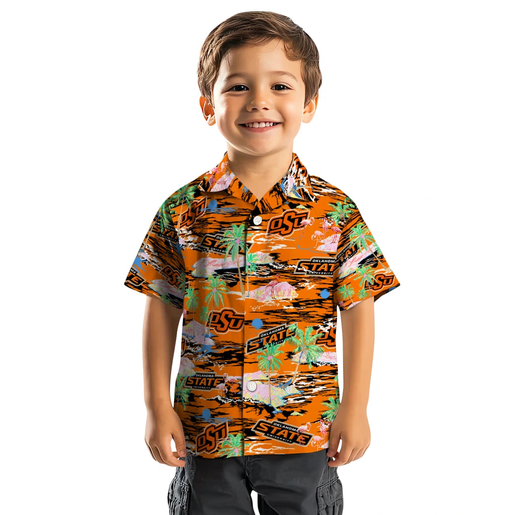 Oklahoma State Cowboys Flamingo Retreat 2026 Hawaiian Shirt – Moonbestprint