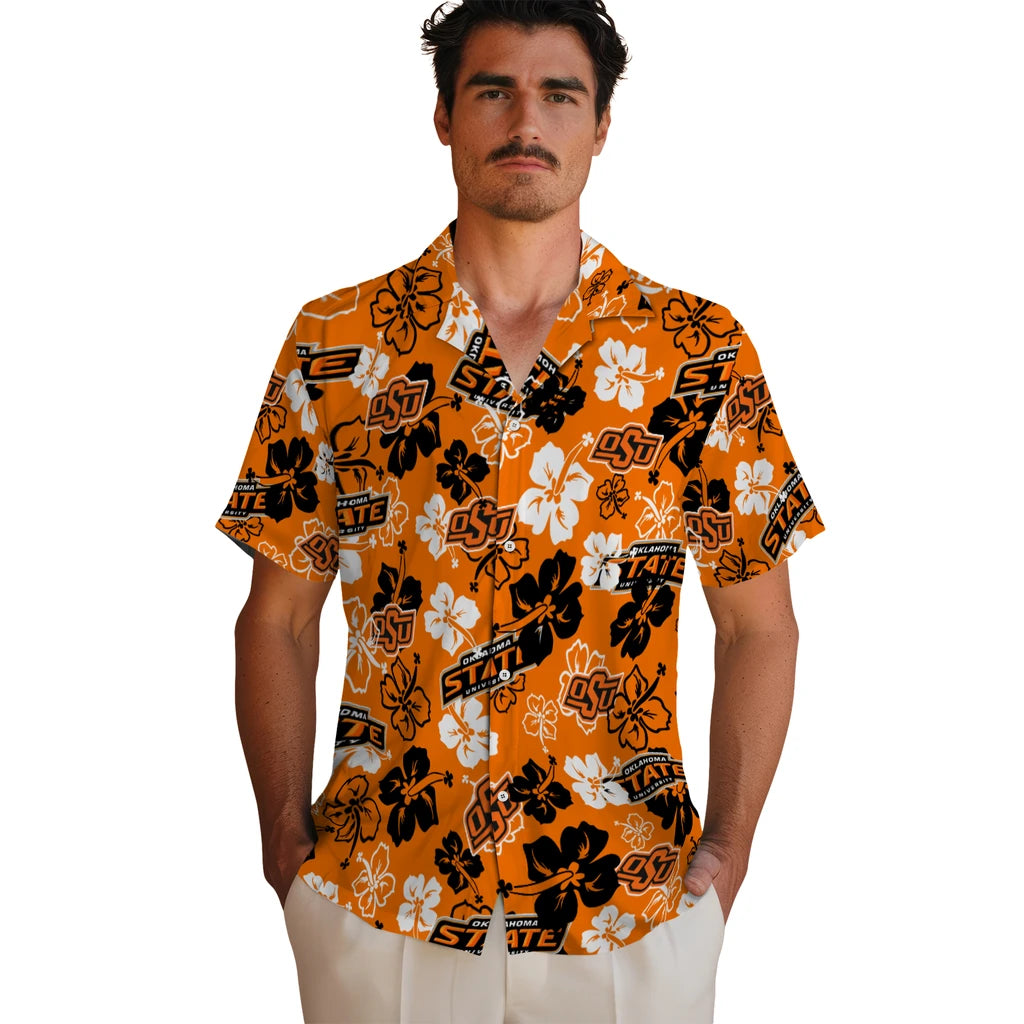 Oklahoma State Cowboys Hibiscus Bloom Hawaiian Shirt – Moonbestprint