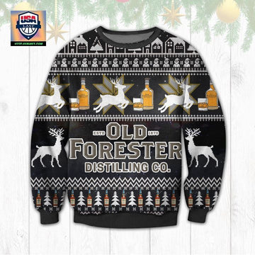 Old Forester Kentucky Bourbon Ugly Christmas Sweater 2022 ? Usalast