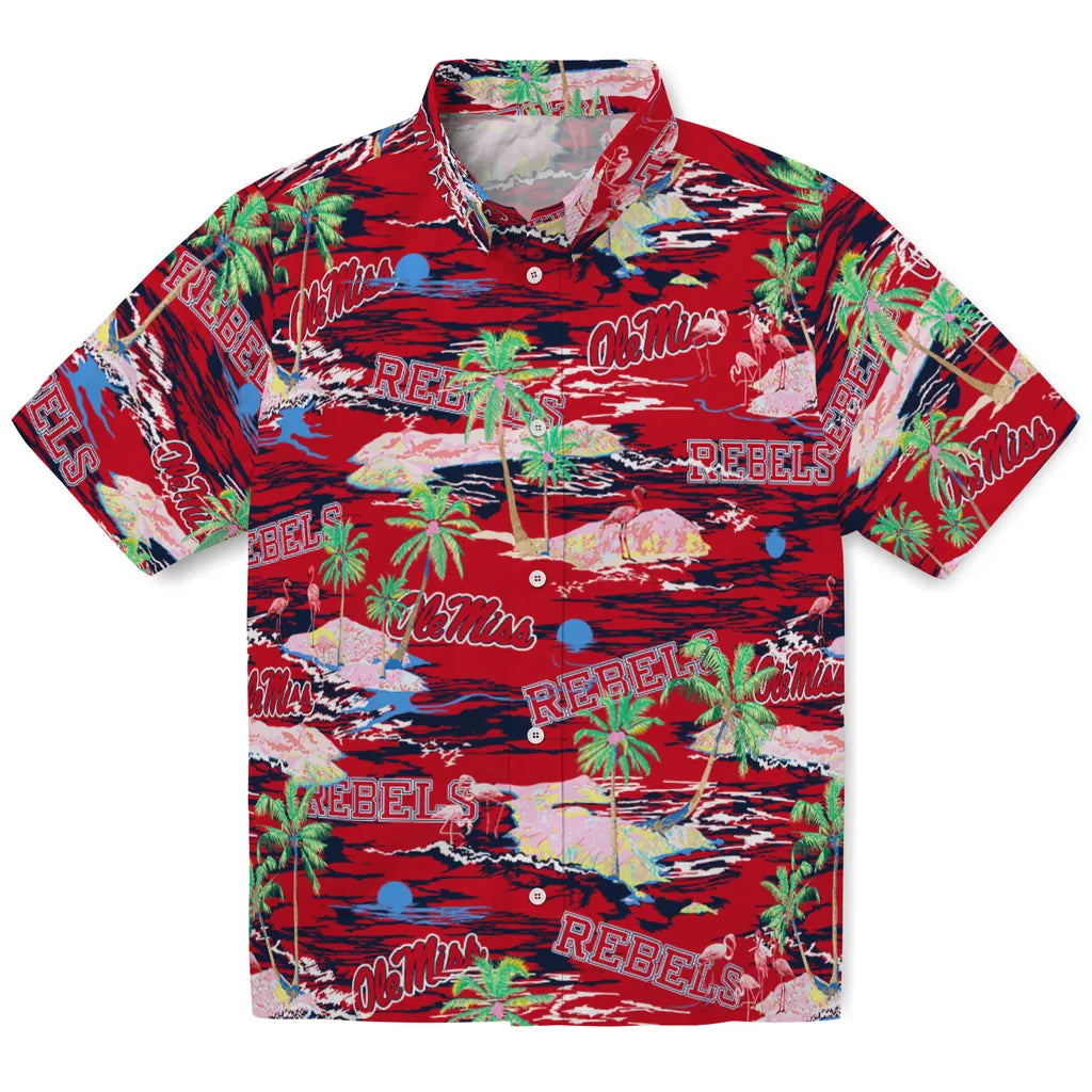 Ole Miss Rebels Flamingo Retreat 2026 Hawaiian Shirt – Moonbestprint