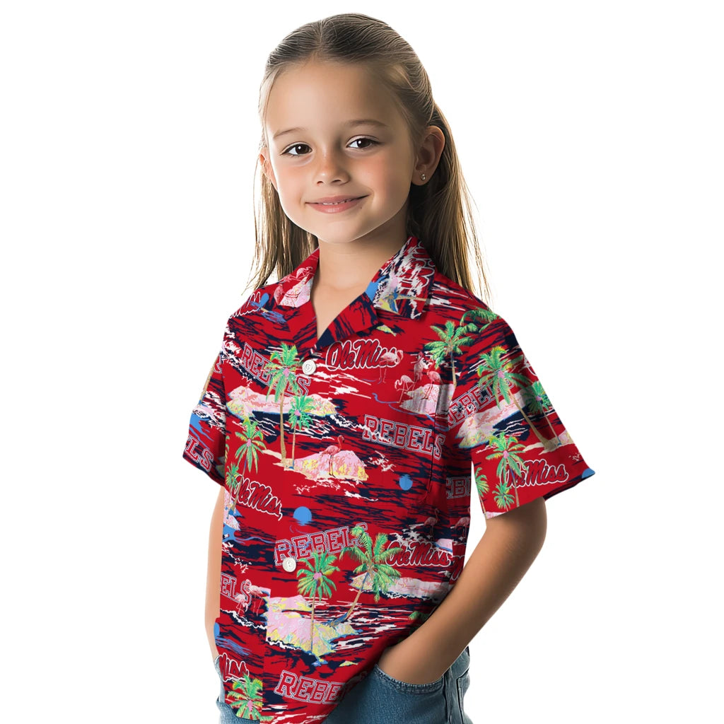 Ole Miss Rebels Flamingo Retreat 2026 Hawaiian Shirt – Moonbestprint