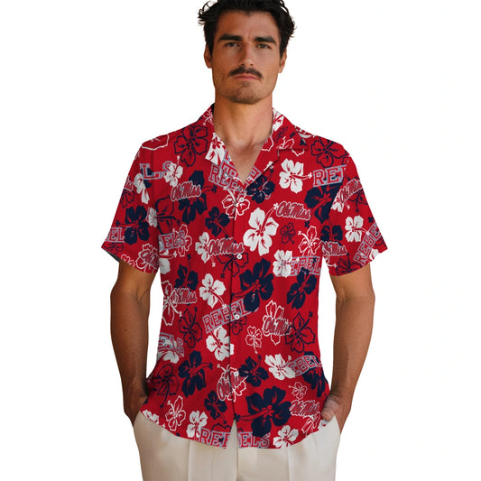 Ole Miss Rebels Hibiscus Bloom Hawaiian Shirt – Moonbestprint