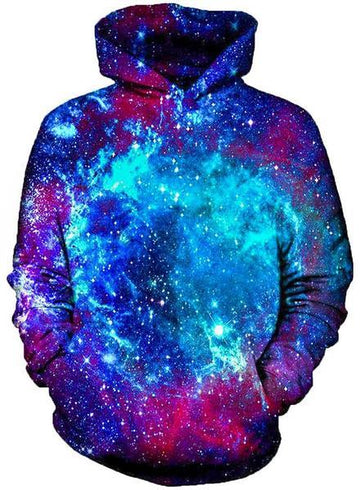 Blue Galaxy Hoodie -Moonbestprint