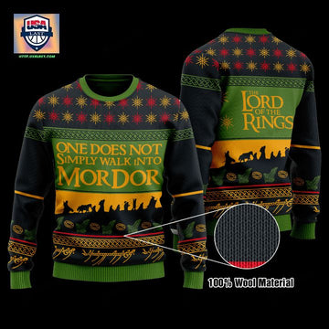 One Does Not Simply Walk Into Mordor Christmas Sweater ? Usalast