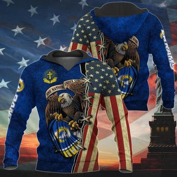 One Nation Under God Los Angeles Rams NFL 3D All Over Print Hoodie -Moonbestprint